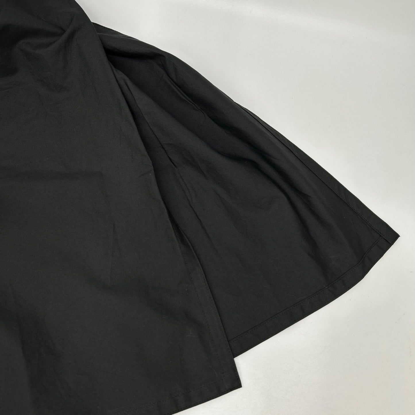 Deuxieme Classe ドゥーズィエムクラス 25-060-500-7111 pleasantly ブラック ギザコットン イージーフレアロングスカート スカート