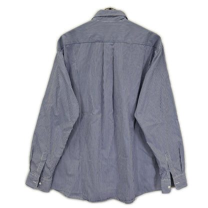 Graphpaper グラフペーパー GM233-50032STB High Count Regular Collar Round Cut Shir ストライプ 長袖シャツ トップス
