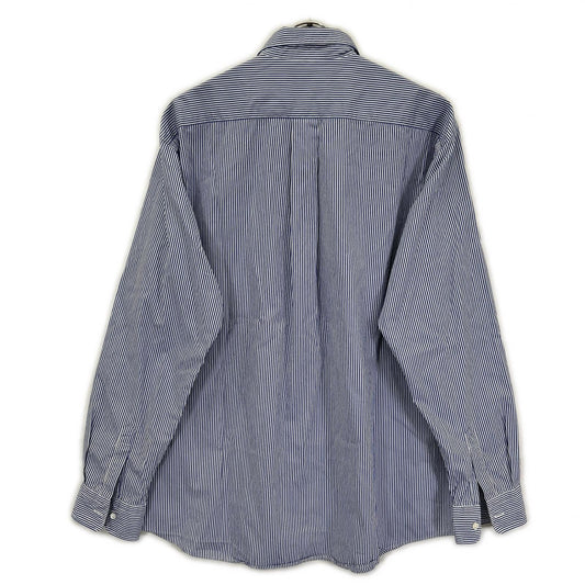 Graphpaper グラフペーパー GM233-50032STB High Count Regular Collar Round Cut Shir ストライプ 長袖シャツ トップス