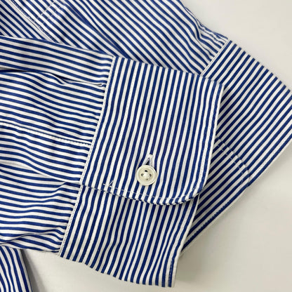 Graphpaper グラフペーパー GM233-50032STB High Count Regular Collar Round Cut Shir ストライプ 長袖シャツ トップス