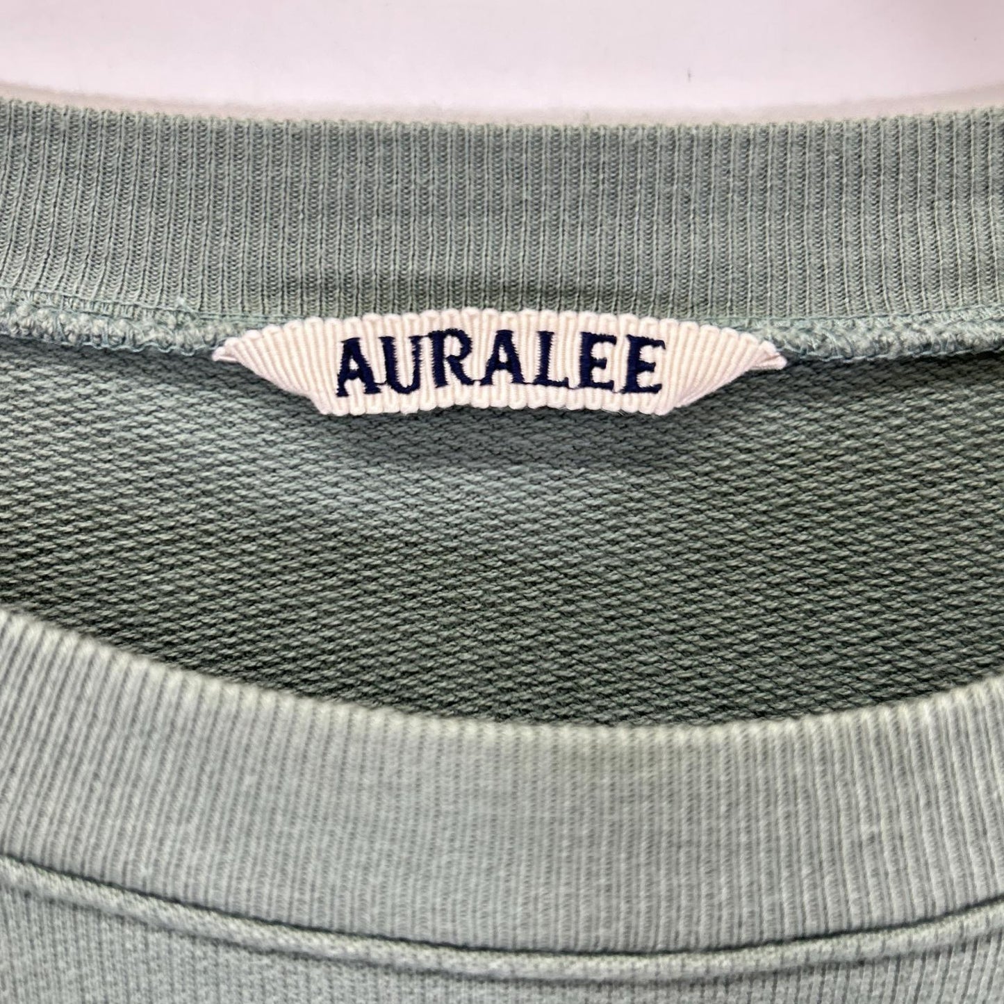 AURALEE オーラリー A24SP01HU グリーン コットン SUPER HIGH GAUZE SWEAT P/O トップス