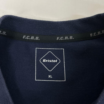F.C.Real Bristol エフシーリアルブリストル FCRB-210065 ネイビー コットン混 スモールロゴ ショートスリーブポケットカットソー トップス