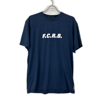 F.C.Real Bristol エフシーリアルブリストル FCRB-220010 ネイビー ポーラーテックパワードライ フロントロゴ ショートスリーブカットソー トップス
