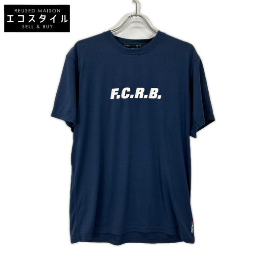 F.C.Real Bristol エフシーリアルブリストル FCRB-220010 ネイビー ポーラーテックパワードライ フロントロゴ ショートスリーブカットソー トップス