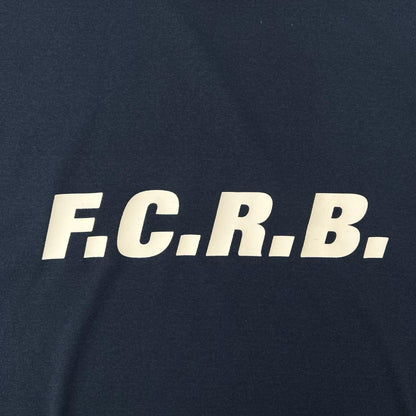 F.C.Real Bristol エフシーリアルブリストル FCRB-220010 ネイビー ポーラーテックパワードライ フロントロゴ ショートスリーブカットソー トップス