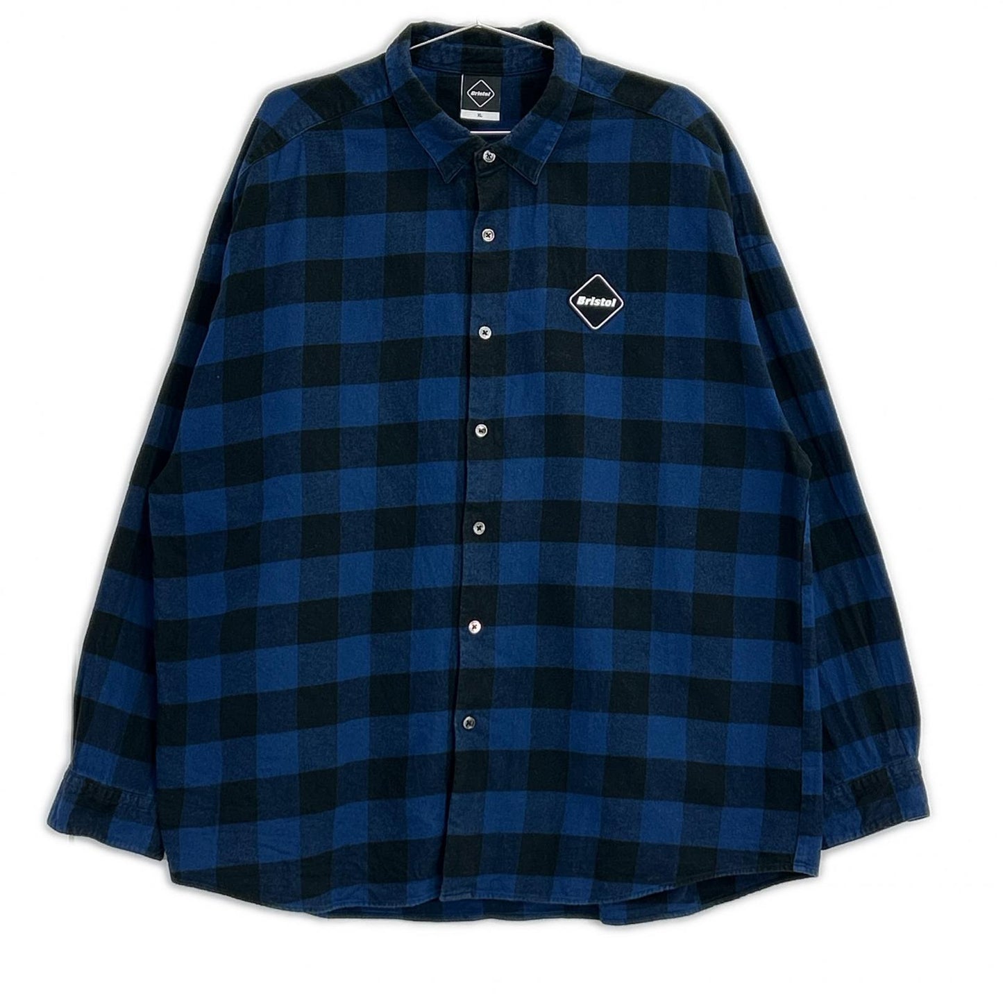 F.C.Real Bristol エフシーリアルブリストル FCRB-212078 BIG LOGO FLANNEL BAGGY SHIRT チェック 長袖シャツ トップス