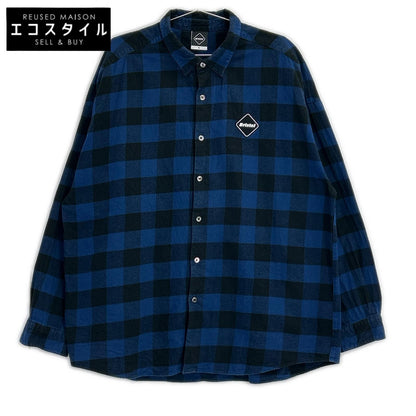 F.C.Real Bristol エフシーリアルブリストル FCRB-212078 BIG LOGO FLANNEL BAGGY SHIRT チェック 長袖シャツ トップス