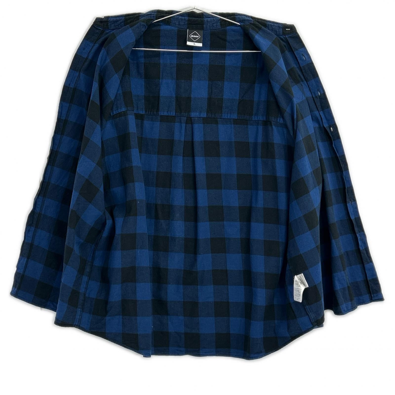 F.C.Real Bristol エフシーリアルブリストル FCRB-212078 BIG LOGO FLANNEL BAGGY SHIRT チェック 長袖シャツ トップス