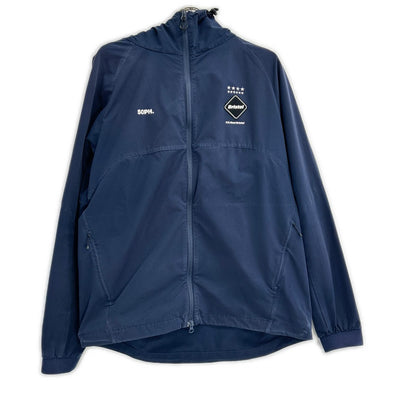 F.C.Real Bristol エフシーリアルブリストル FCRB-212041 ネイビー×ホワイト ポリエステル バックロゴ VENTILATION TRACK JACKET トップス