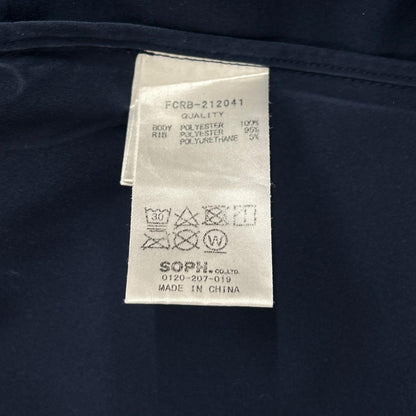 F.C.Real Bristol エフシーリアルブリストル FCRB-212041 ネイビー×ホワイト ポリエステル バックロゴ VENTILATION TRACK JACKET トップス