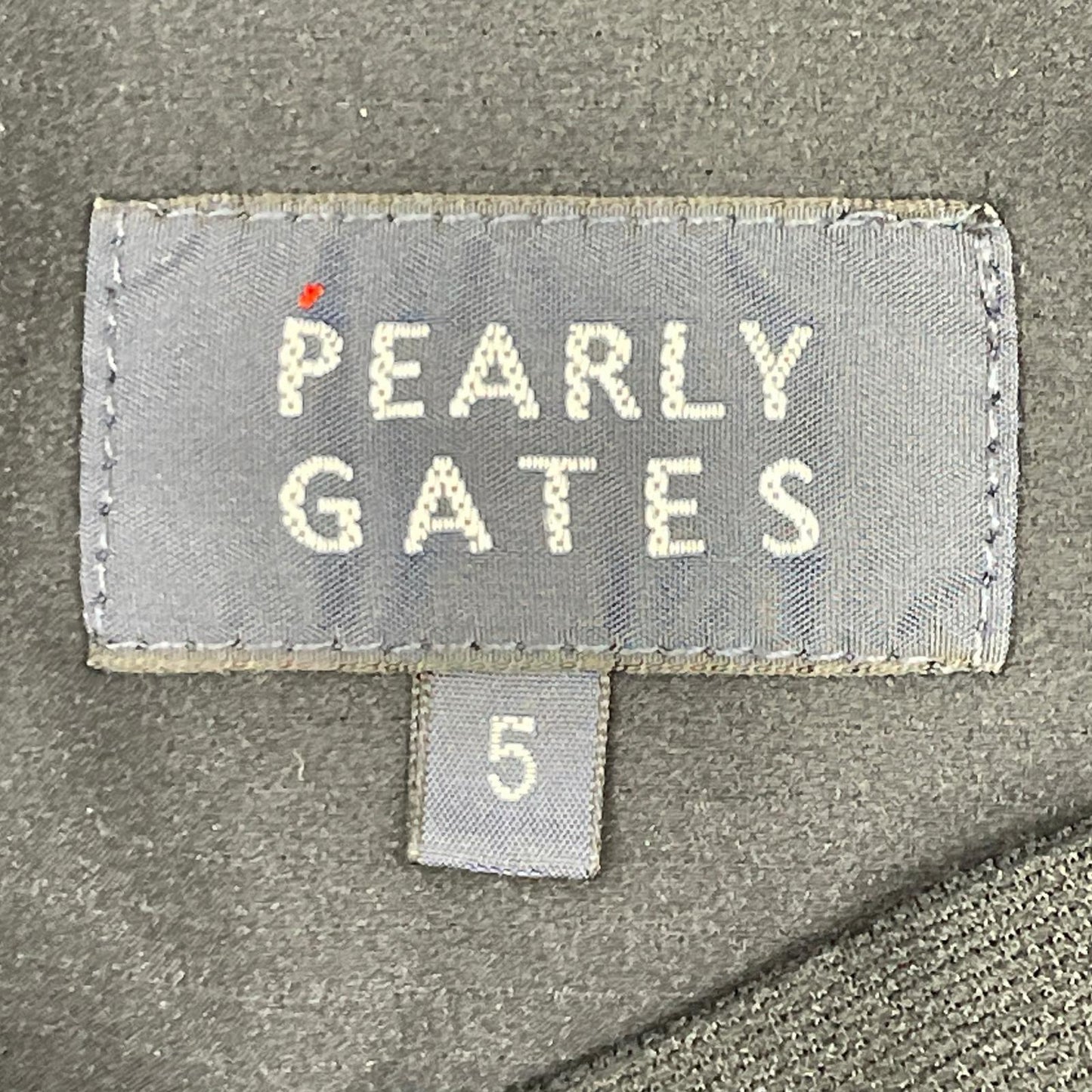 PEARLY GATES パーリーゲイツ 053-3231903 ブラック ポリエステル ラバーロゴ テーパードゴルフパンツ ボトムス