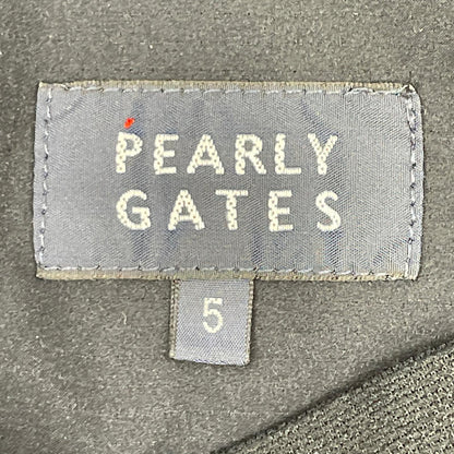 PEARLY GATES パーリーゲイツ 053-3231903 ブラック ポリエステル ラバーロゴ テーパードゴルフパンツ ボトムス