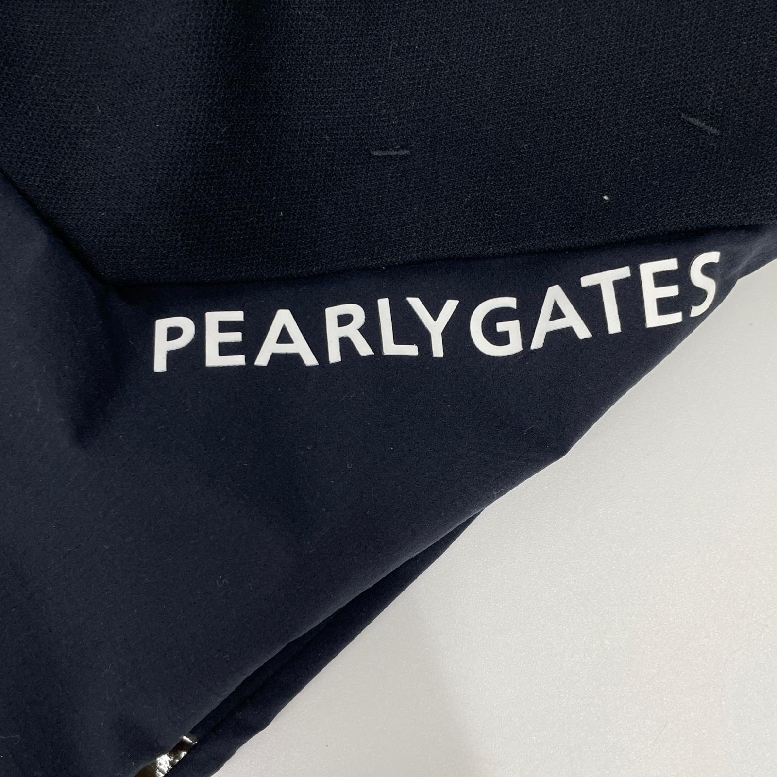 PEARLY GATES パーリーゲイツ 053-3231903 ブラック ポリエステル ラバーロゴ テーパードゴルフパンツ ボトムス