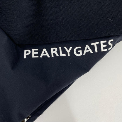 PEARLY GATES パーリーゲイツ 053-3231903 ブラック ポリエステル ラバーロゴ テーパードゴルフパンツ ボトムス