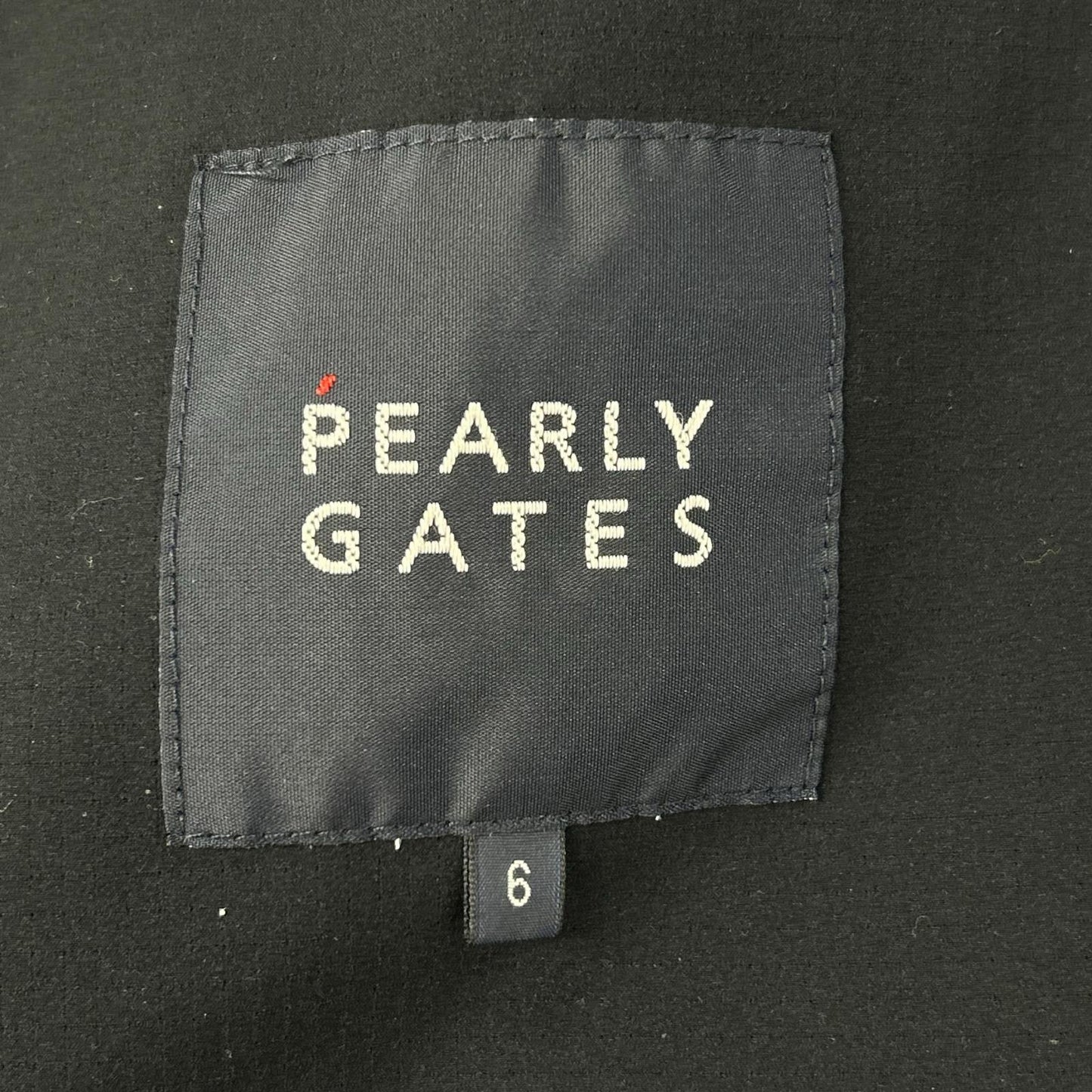 PEARLY GATES Pearly Gates 053-3220903 Black × White Polyester Houndstooth Hooded Zip Jacket