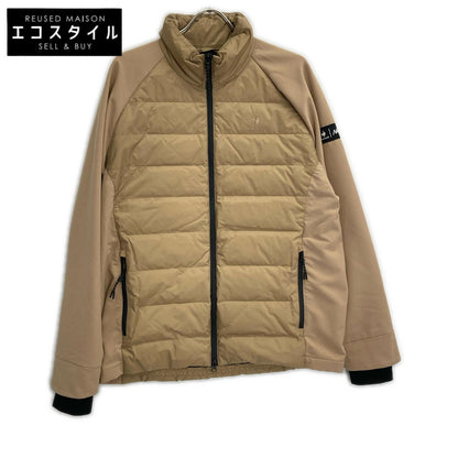 NANGA ナンガ ×le coq sportif QGMSJL56 ベージュ ナイロン キルティングスタンドカラーダウンジャケット ジャケット