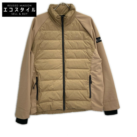 NANGA ナンガ ×le coq sportif QGMSJL56 ベージュ ナイロン キルティングスタンドカラーダウンジャケット ジャケット