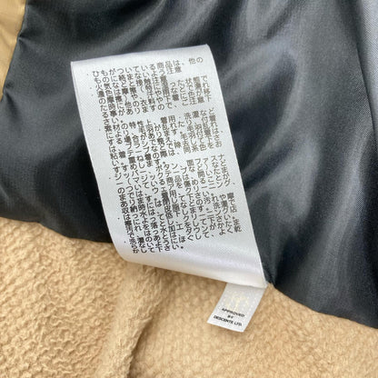 NANGA ナンガ ×le coq sportif QGMSJL56 ベージュ ナイロン キルティングスタンドカラーダウンジャケット ジャケット