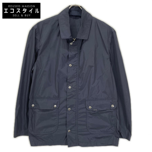Papas パパス ダークネイビー ナイロン ジップアップジャケット ジャケット