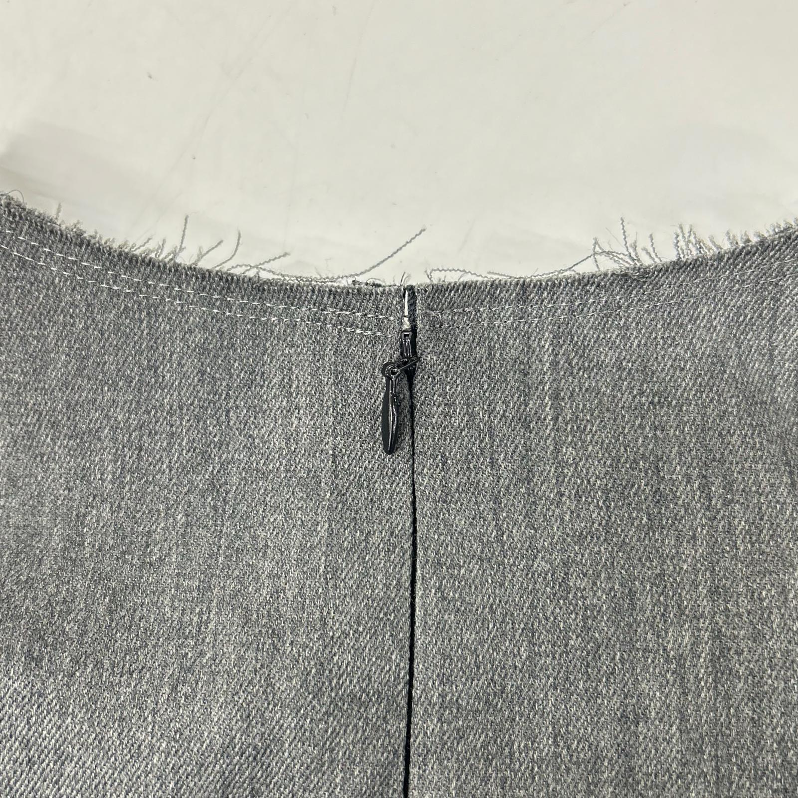 SINME シンメ SS17-05 25AW グレー ロングタイトワンピース ワンピース
