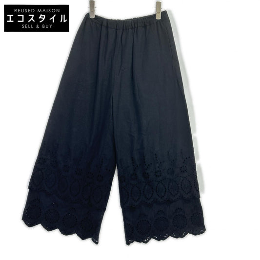 SINME シンメ SS14-17 ブラック M-short コットンレースパンツ ボトムス