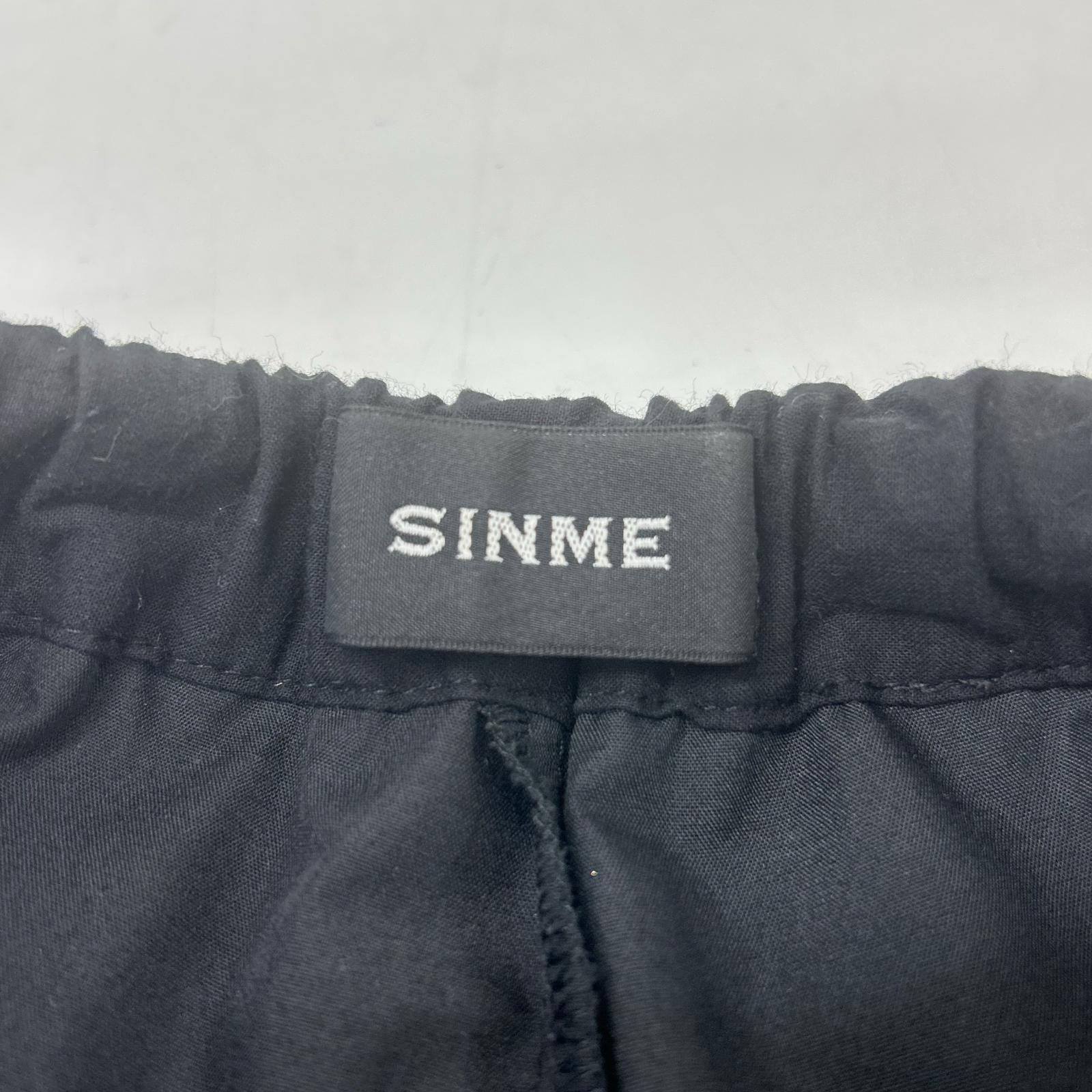 SINME シンメ SS14-17 ブラック M-short コットンレースパンツ ボトムス