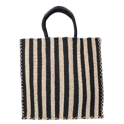 loin. ロワン 【美品】ストライプ ラフィア トートバッグ