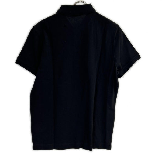 MONCLER モンクレール 19年製 ブラック MAGLIA POLO MANICA CORTA ラバーワッペン半袖ポロシャツ トップス