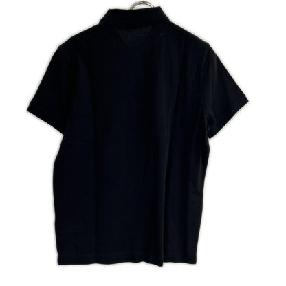 MONCLER モンクレール 19年製 ブラック MAGLIA POLO MANICA CORTA ラバーワッペン半袖ポロシャツ トップス