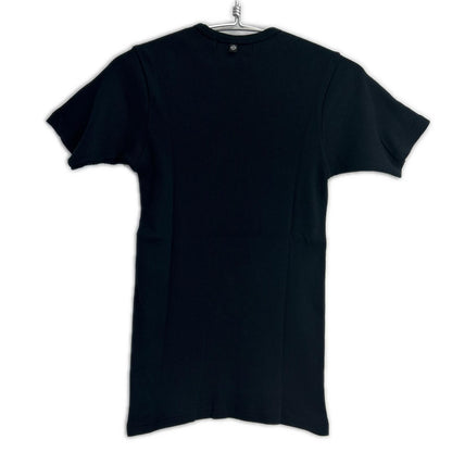Chrome hearts クロムハーツ ブラック リブニットTシャツ byグンゼ トップス
