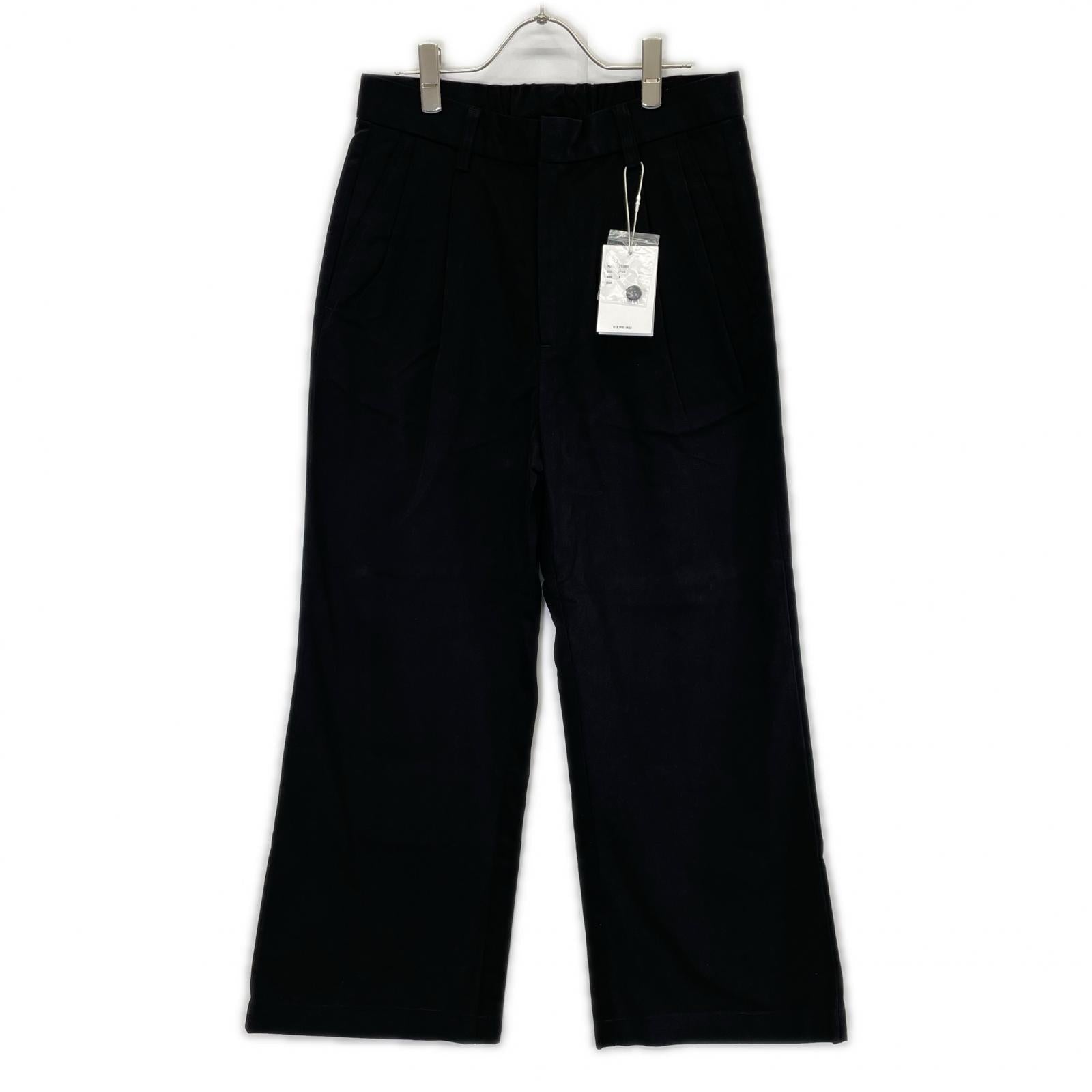 RETOUCH リタッチ RT-CH01 ブラック 2Tuck Wide Slacks/ワイドスラックスパンツ ボトムス