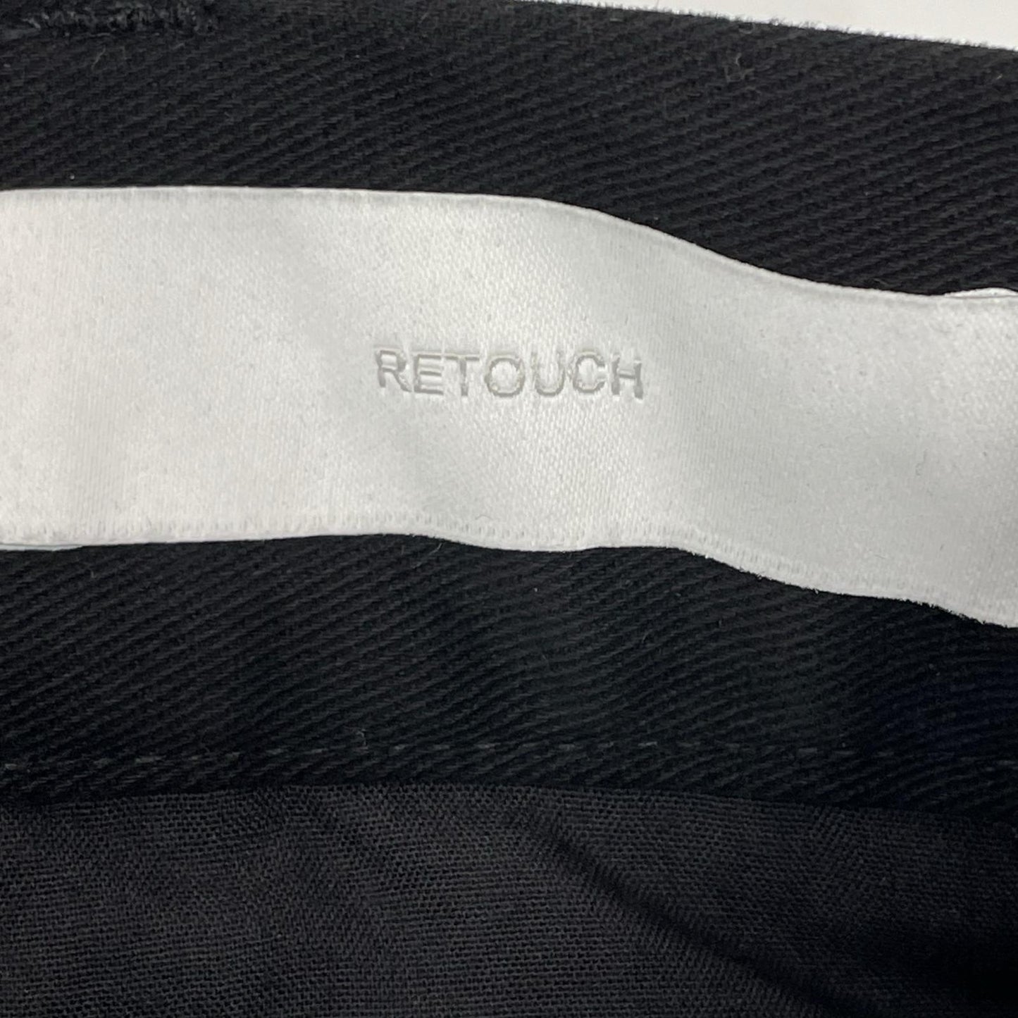 RETOUCH リタッチ RT-CH01 ブラック 2Tuck Wide Slacks/ワイドスラックスパンツ ボトムス