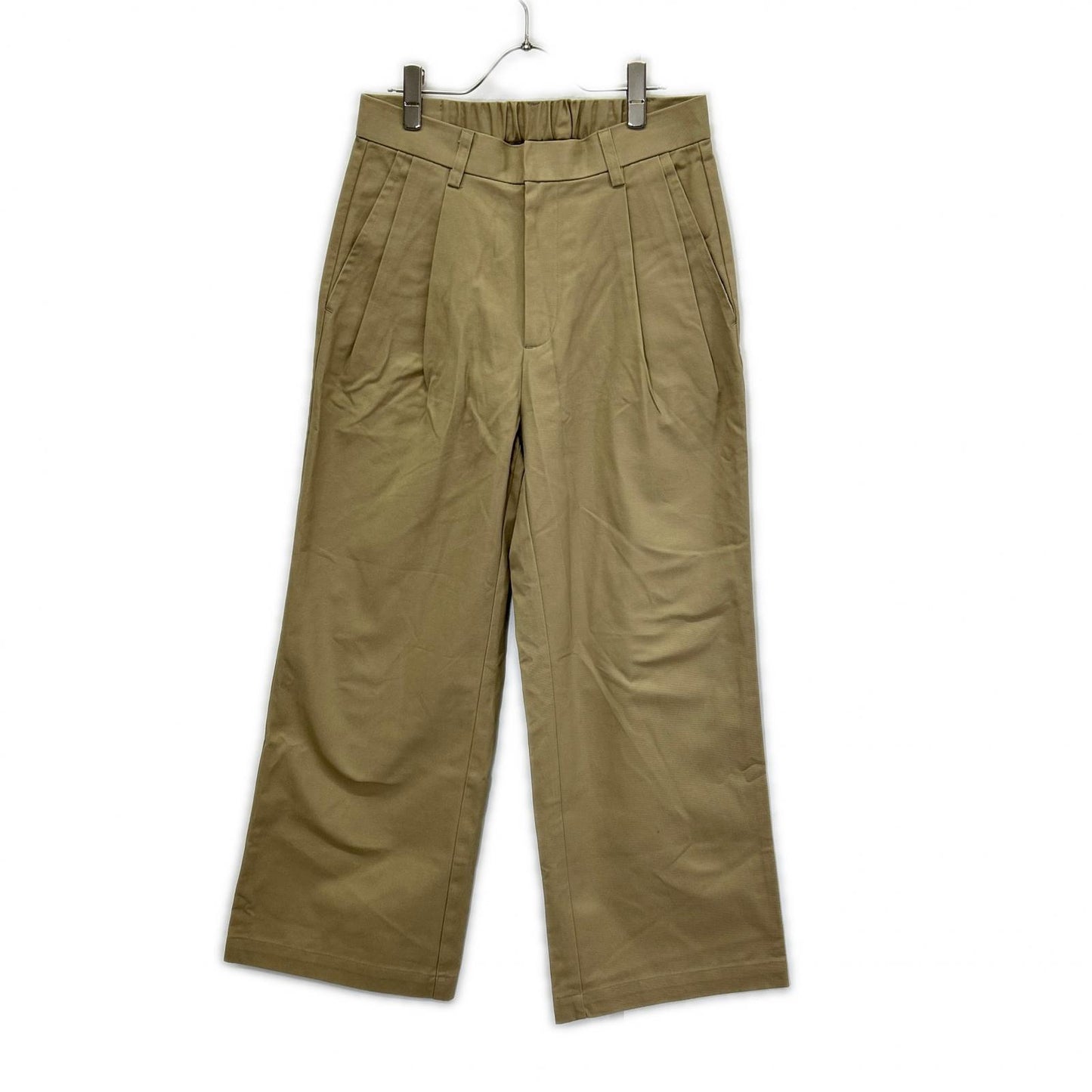 RETOUCH リタッチ RT-CH01 ベージュ 2Tuck Wide Slacks/ワイドスラックスパンツ ボトムス
