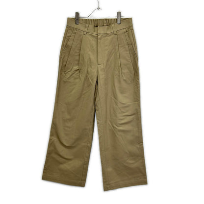RETOUCH リタッチ RT-CH01 ベージュ 2Tuck Wide Slacks/ワイドスラックスパンツ ボトムス