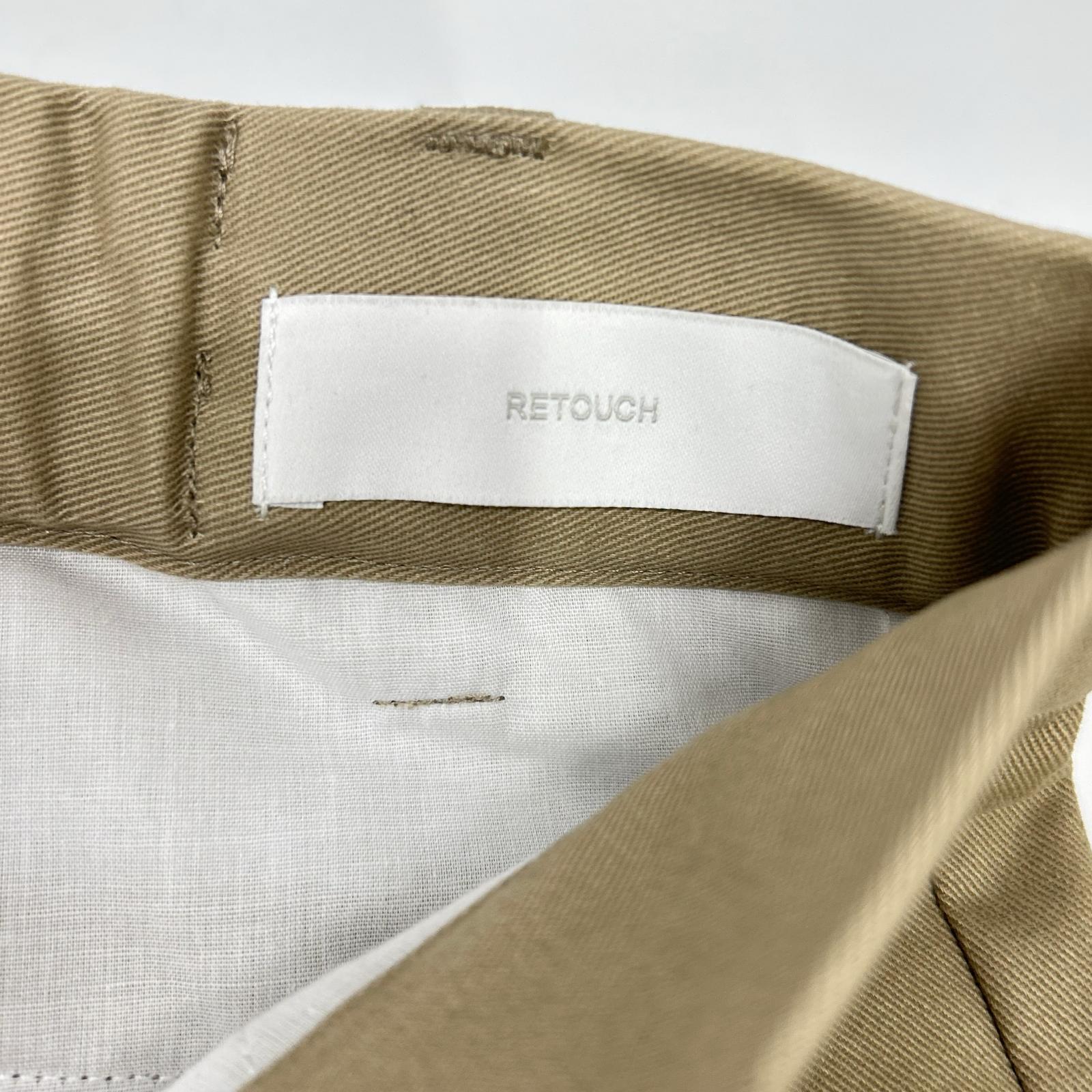 RETOUCH リタッチ RT-CH01 ベージュ 2Tuck Wide Slacks/ワイドスラックスパンツ ボトムス