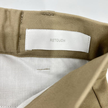 RETOUCH リタッチ RT-CH01 ベージュ 2Tuck Wide Slacks/ワイドスラックスパンツ ボトムス