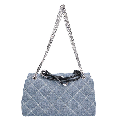 MARC JACOBS マーク ジェイコブス 【美品】25SS 2P5HCR019H03 416 ザ キルテッド デニム デュアル バッグ チェーン ショルダーバッグ