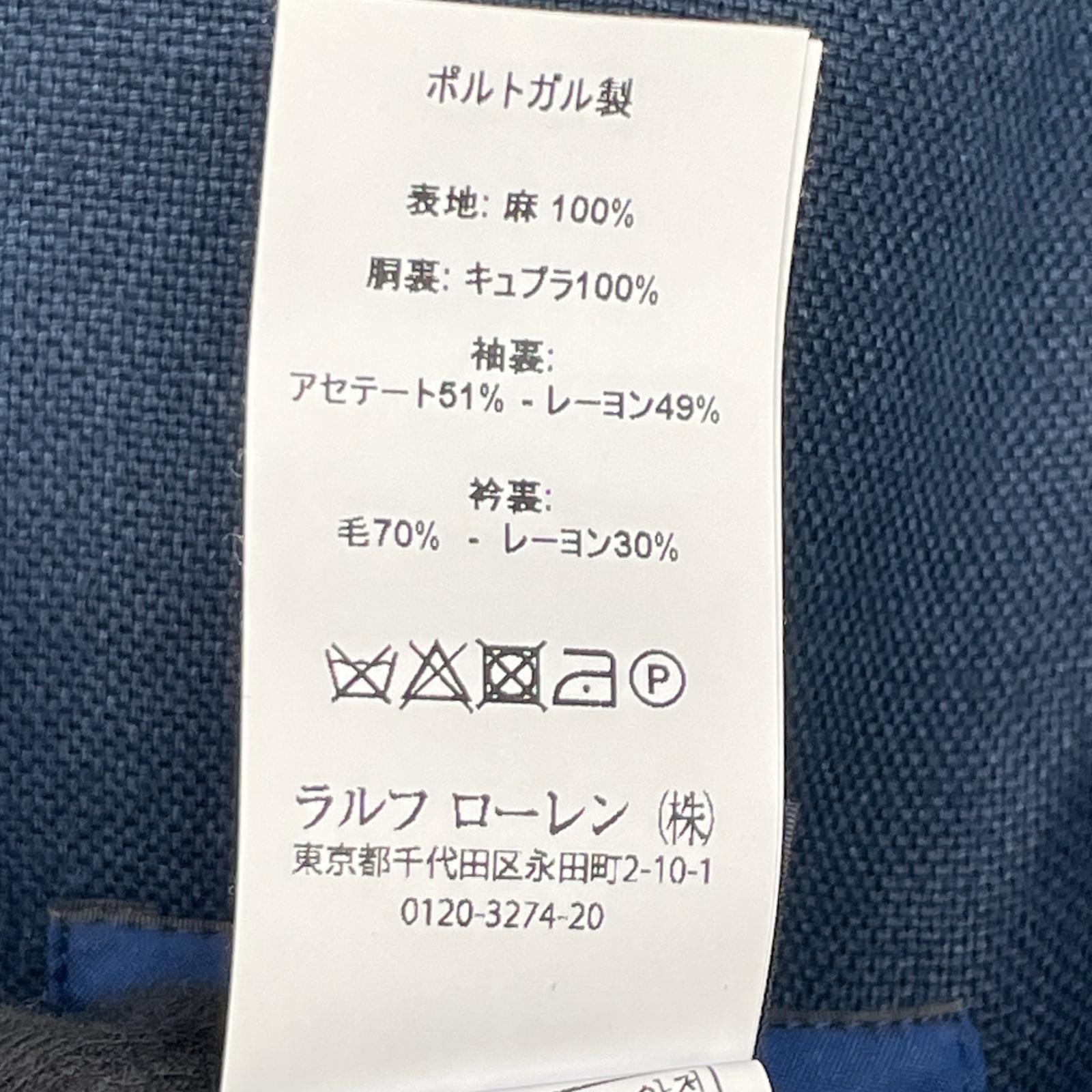 POLObyRalphLauren ポロラルフローレン インディゴ リネン ブレザー ジャケット ジャケット