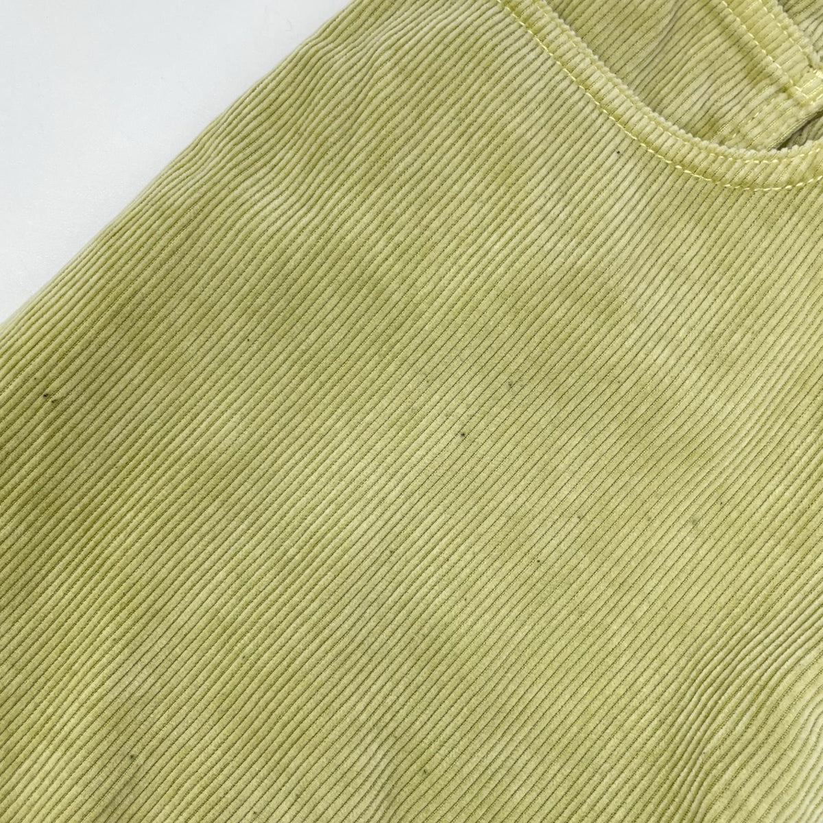 AURALEE オーラリー A25AP04FC 25AW DUSTY LIME/ダスティーライム PIGMENT DYED FINX CORDUROY WIDE 5P PANTS コーデュロイパンツ ボトムス