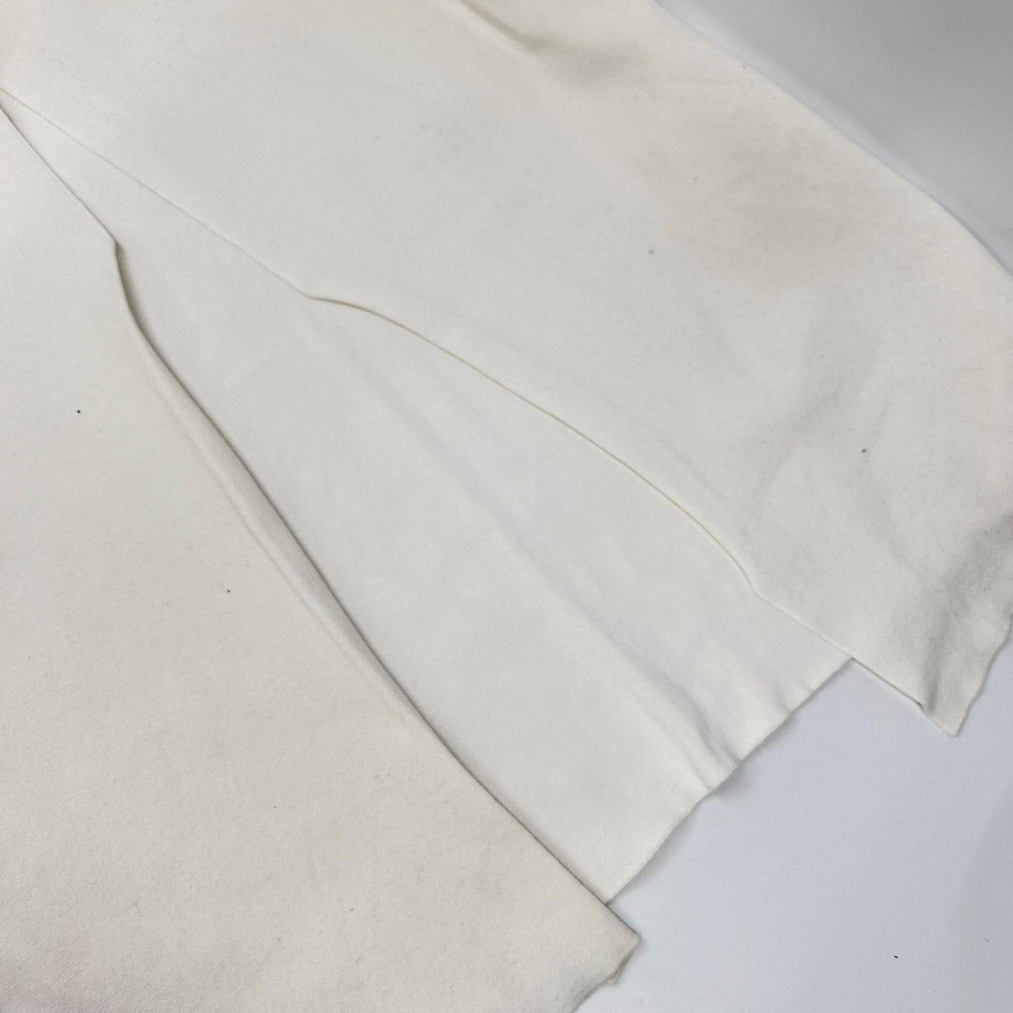AURALEE オーラリー A25SS02WF 25SS ホワイト COTTON SILK STRETCH DOUBLE FACE KNIT SKIRT バックスリットニットストレッチスカート スカート