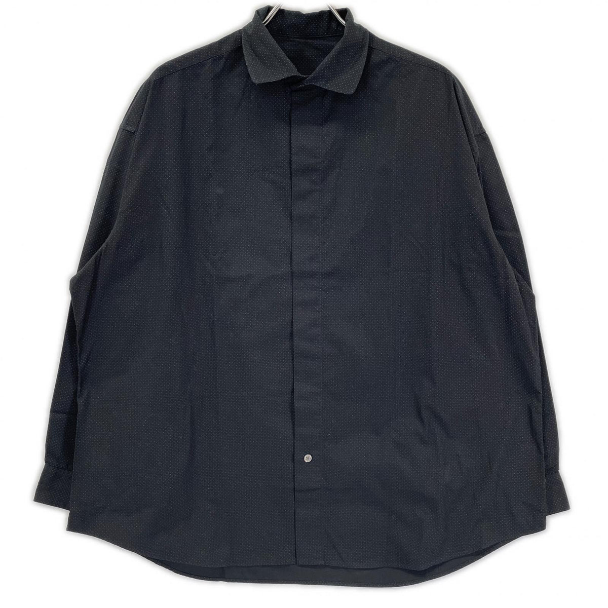 Porter Classic ポータークラシック ブラック NEW ARTIST SMALL DOT SHIRT ニューアーティストスモールドットシャツ トップス