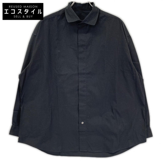 Porter Classic ポータークラシック ブラック NEW ARTIST SMALL DOT SHIRT ニューアーティストスモールドットシャツ トップス