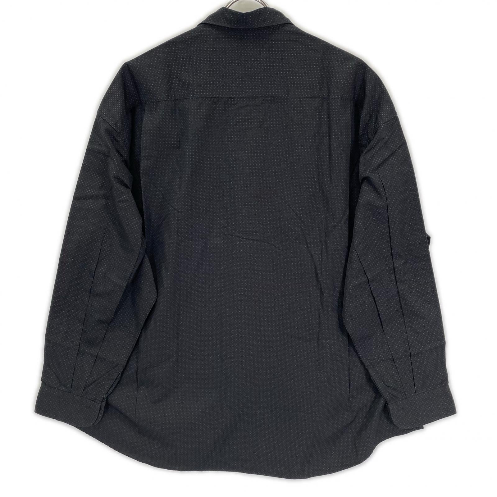Porter Classic ポータークラシック ブラック NEW ARTIST SMALL DOT SHIRT ニューアーティストスモールドットシャツ トップス