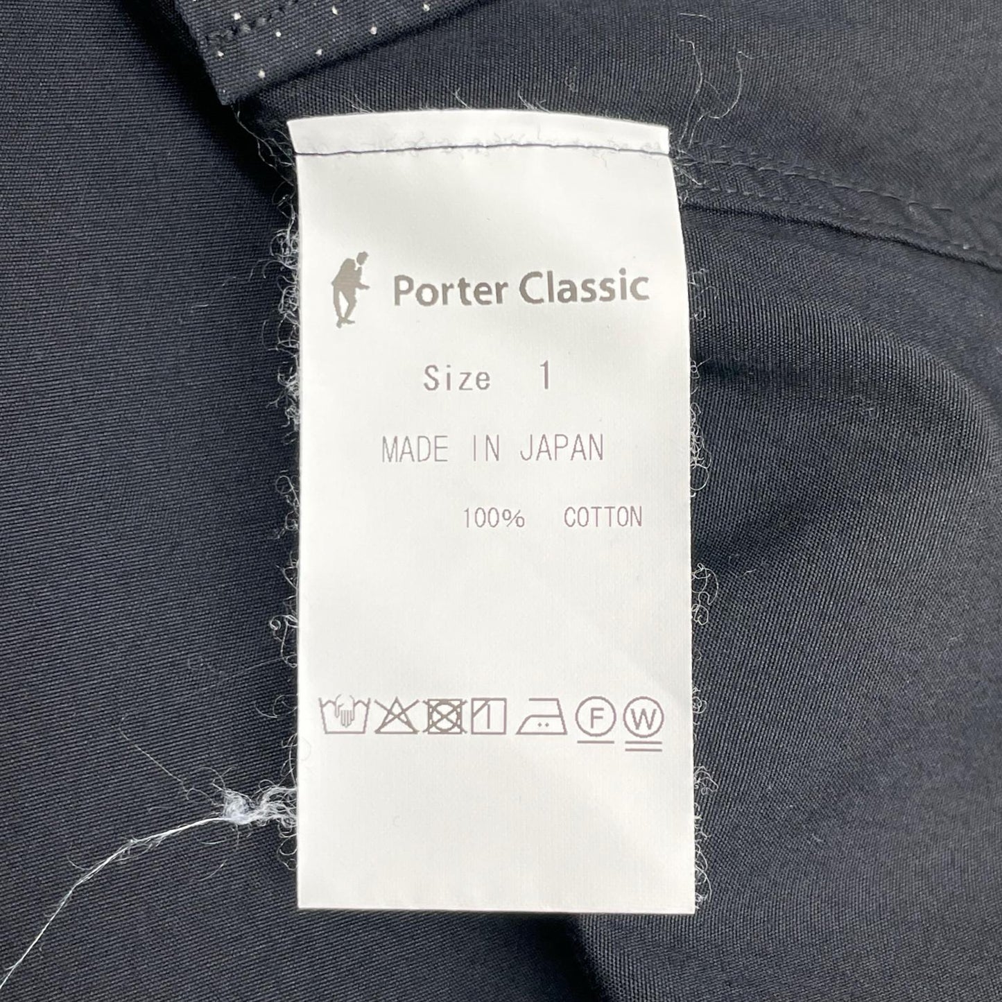 Porter Classic ポータークラシック ブラック NEW ARTIST SMALL DOT SHIRT ニューアーティストスモールドットシャツ トップス
