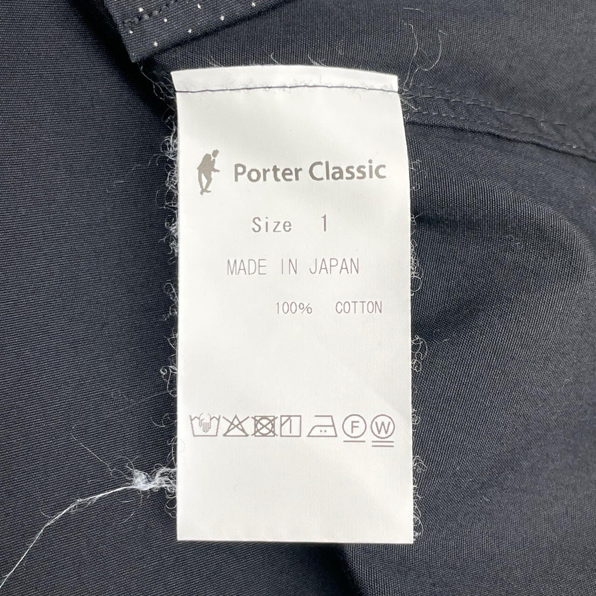 Porter Classic ポータークラシック ブラック NEW ARTIST SMALL DOT SHIRT ニューアーティストスモールドットシャツ トップス