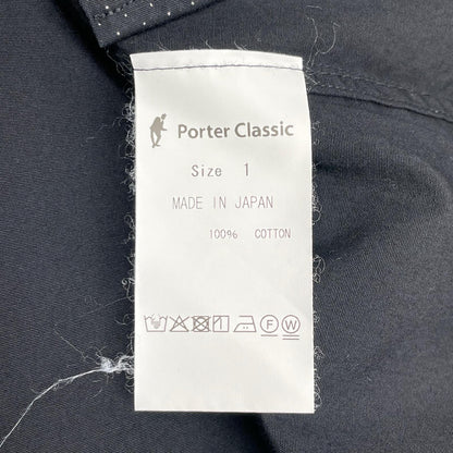 Porter Classic ポータークラシック ブラック NEW ARTIST SMALL DOT SHIRT ニューアーティストスモールドットシャツ トップス