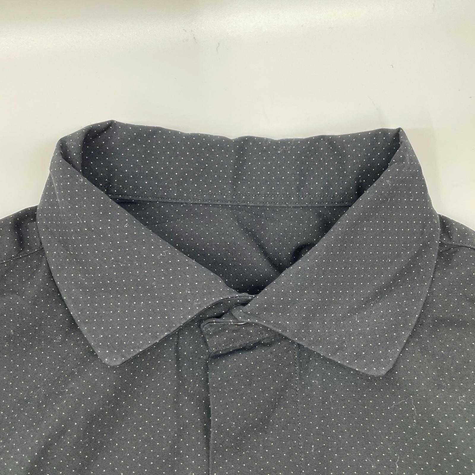 Porter Classic ポータークラシック ブラック NEW ARTIST SMALL DOT SHIRT ニューアーティストスモールドットシャツ トップス