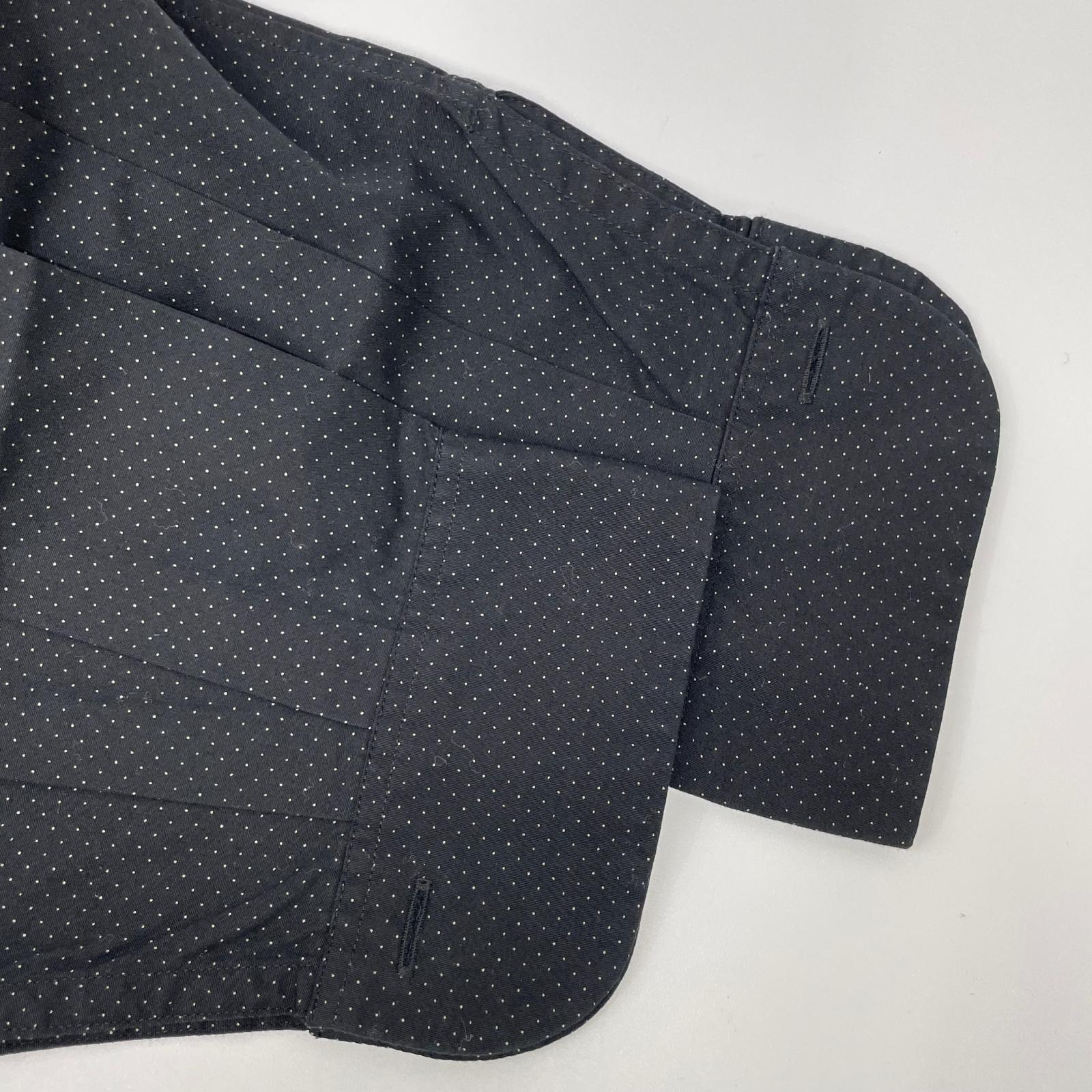 Porter Classic ポータークラシック ブラック NEW ARTIST SMALL DOT SHIRT ニューアーティストスモールドットシャツ トップス
