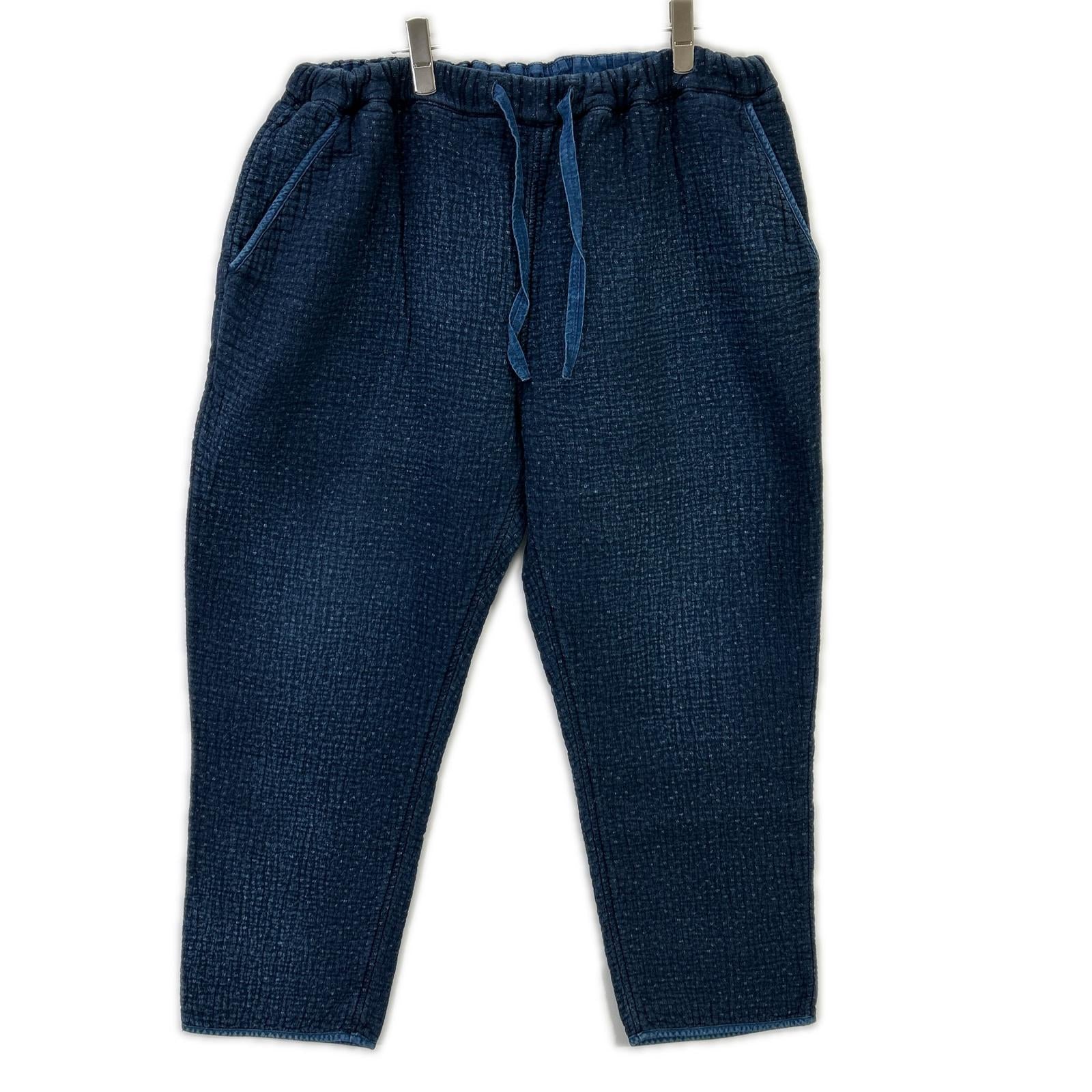 Porter Classic ポータークラシック インディゴ 刺し子 NEW SASIKO CROPPED PANTS/ニュー刺し子クロップドパンツ ボトムス