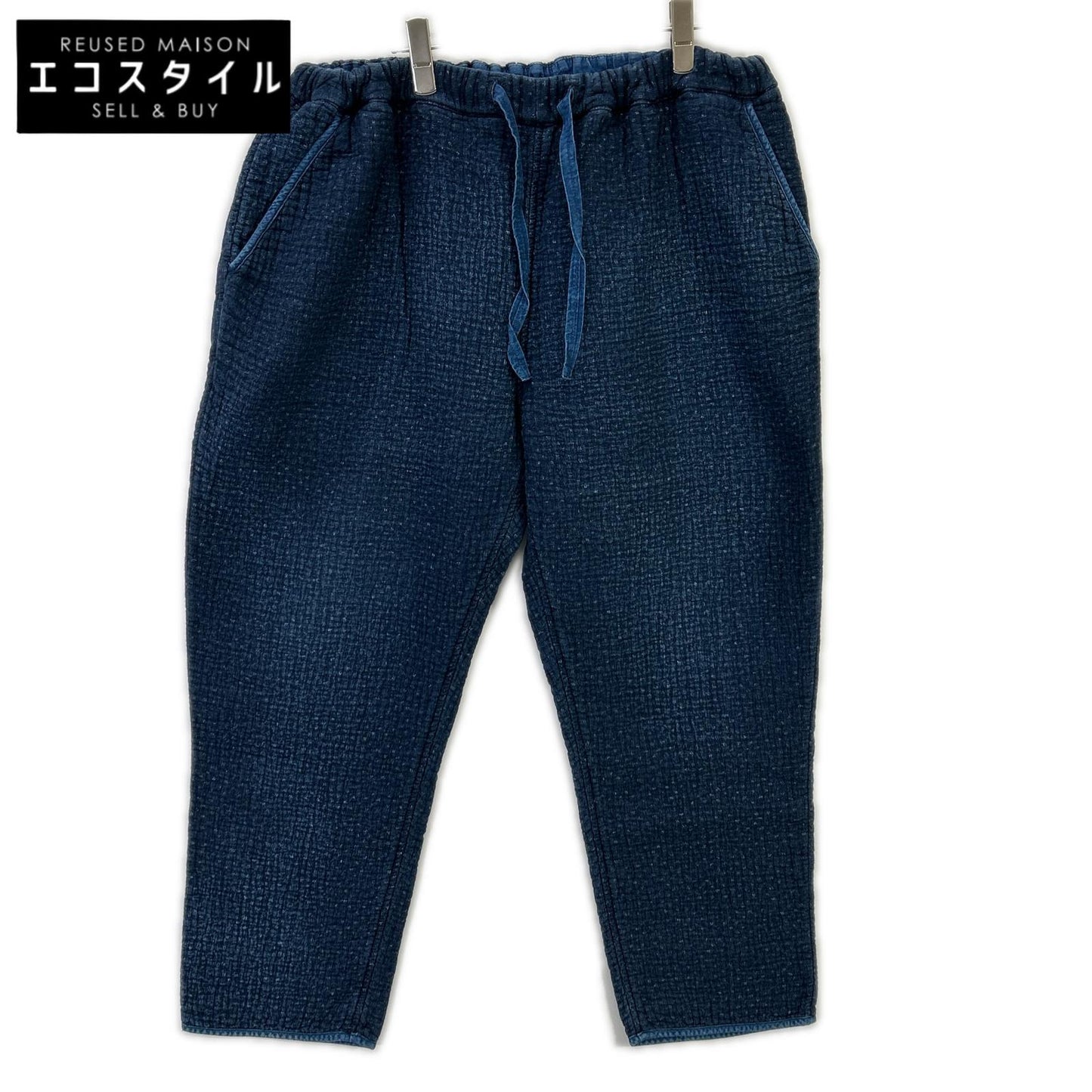 Porter Classic ポータークラシック インディゴ 刺し子 NEW SASIKO CROPPED PANTS/ニュー刺し子クロップドパンツ ボトムス